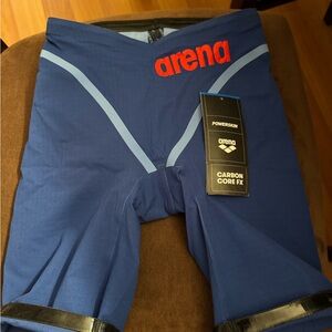 Arena men’s powerskin carbon core FX ocean blue size 26
